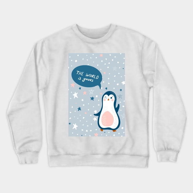 Baby cosmic print Crewneck Sweatshirt by DanielK